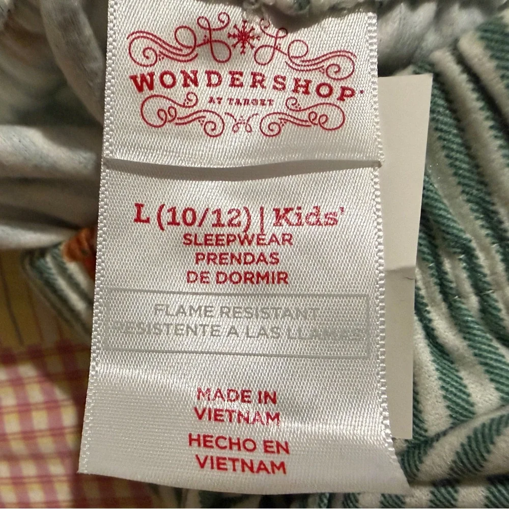 Wondershop Green and White‎ Striped Kids/Boys Pajama Set Size L(10-12)